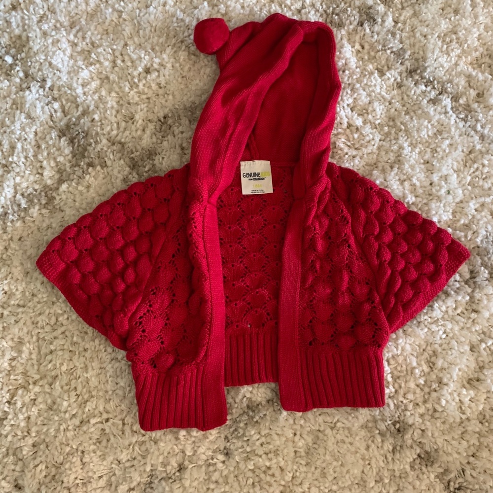 Red Girls Cape 18mo
